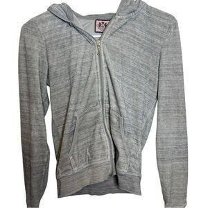 Juicy Couture Y2K Vintage Gray Zip-Up Hoodie
